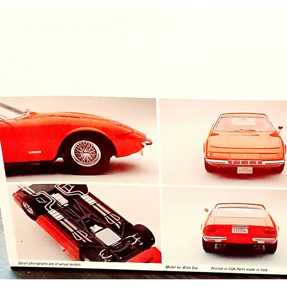 Testor Vintage Ferrari 365GTB/4 Daytona 1/24 Scale Model Kit 233 Sealed NIB
